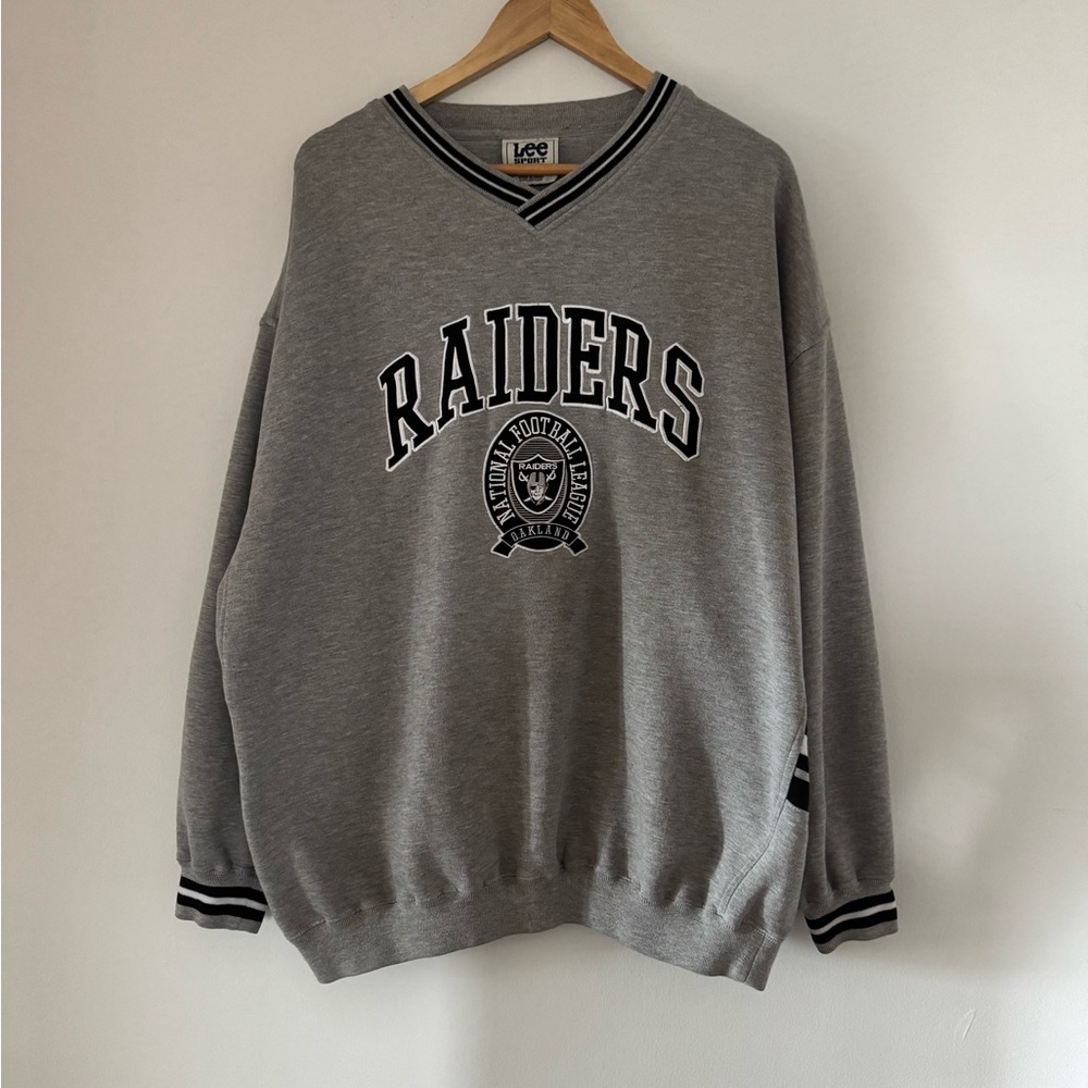 Vintage Oakland Raiders Crewneck Sweater / XXL / 90s / NFL / Lee Sport